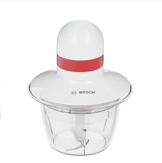 Минирезка Bosch MMRP1000 белый/красный Мощность: 400 Вт.Емкость: 800 мл .Пластик.