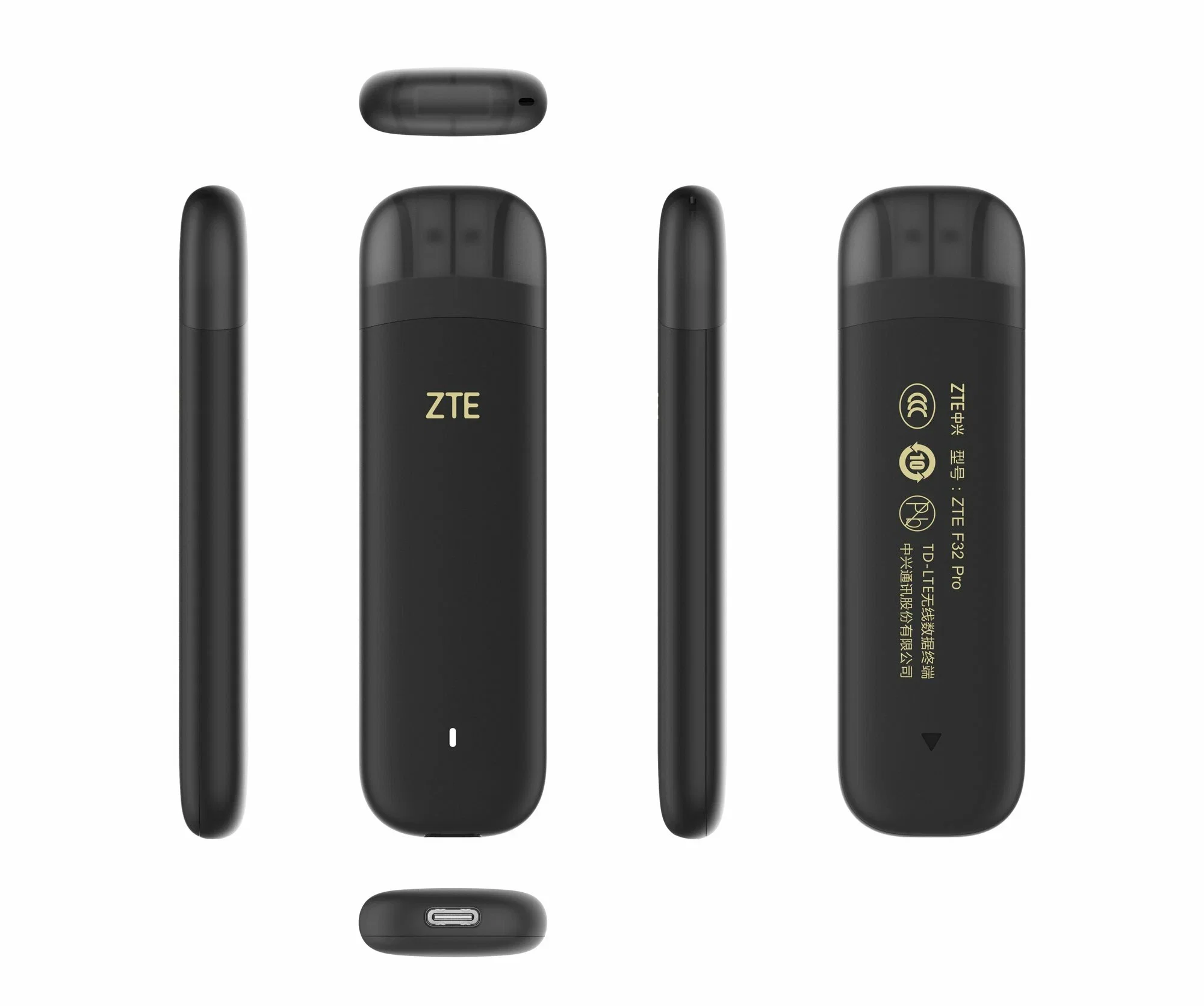 Модем 3G/4G ZTE F30Pro USB Wi-Fi VPN Firewall +Router внешний черный