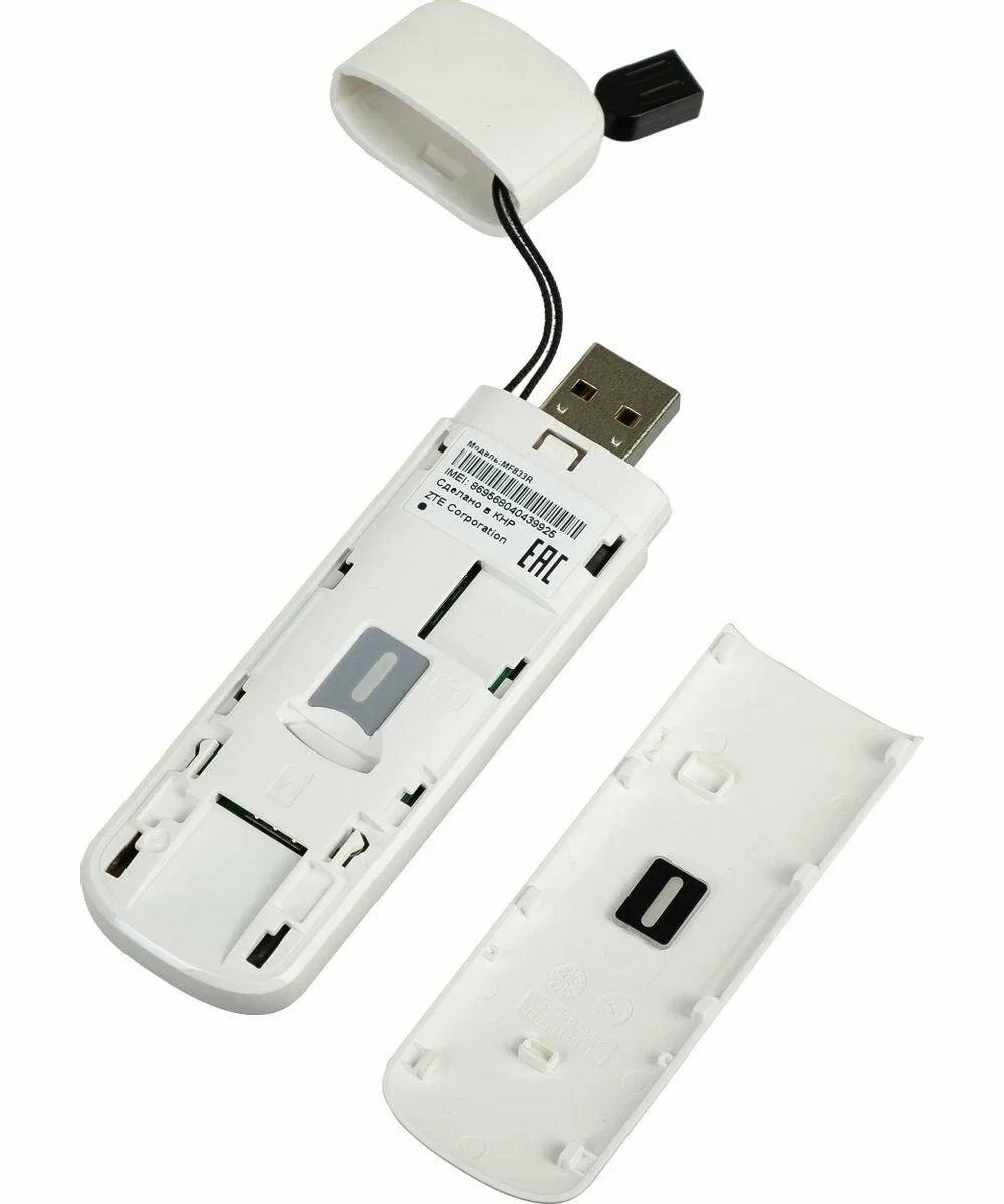 Модем ZTE MF833 2G/3G/4G USB Firewall +Router внешний белый — фото 5