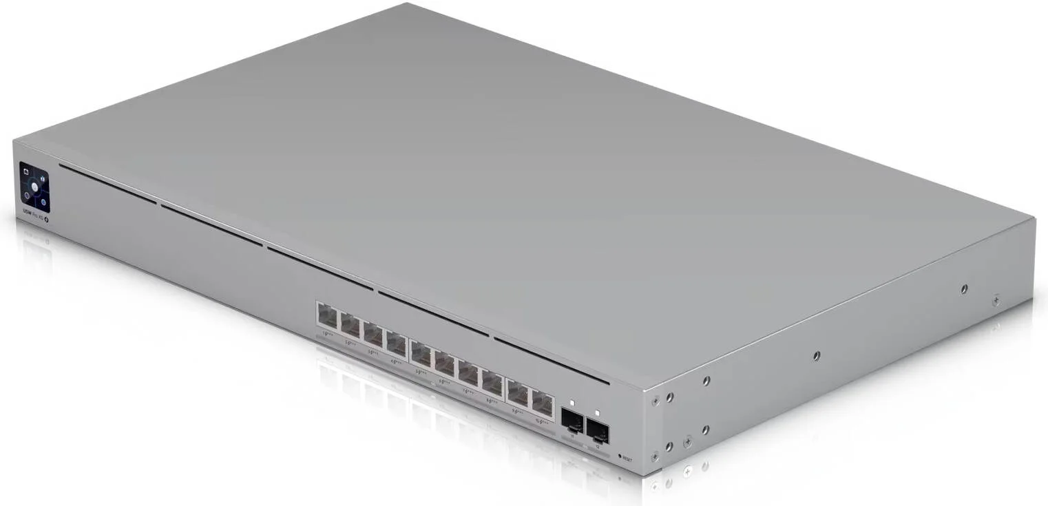 Ubiquiti UniFi Switch Pro XG 10 PoE PoE-коммутатор в стойку, 10х 10G RJ45, 2х 10G SFP+, раздача 400 Вт