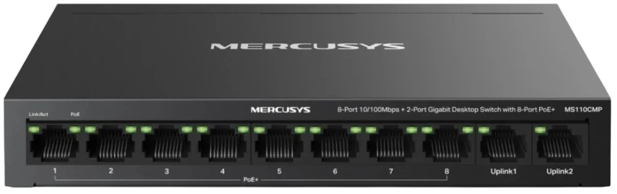 Гигабитный 28-портовый монтируемый в стойку коммутатор Mercusys MS128GP с 24 портами PoE+