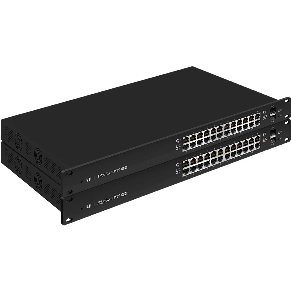 Коммутатор [ES-24-250W EU] Ubiquiti EdgeSwitch 24-250W 24 порта, раздача питания 24/48В на всех портах, суммарная мощность 250W