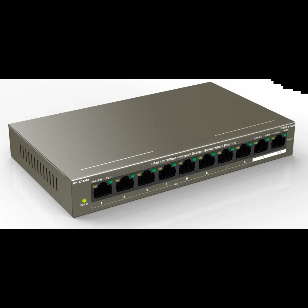 Коммутатор 10PORT 10/100M F1110P-8-102W IP-COM