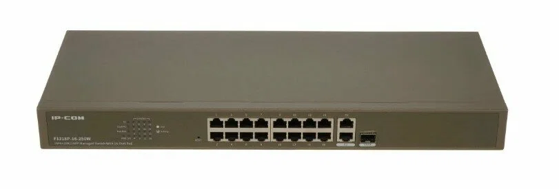 Коммутатор 16FE+ 2GE POE SFP F1218P-16-250W IP-COM
