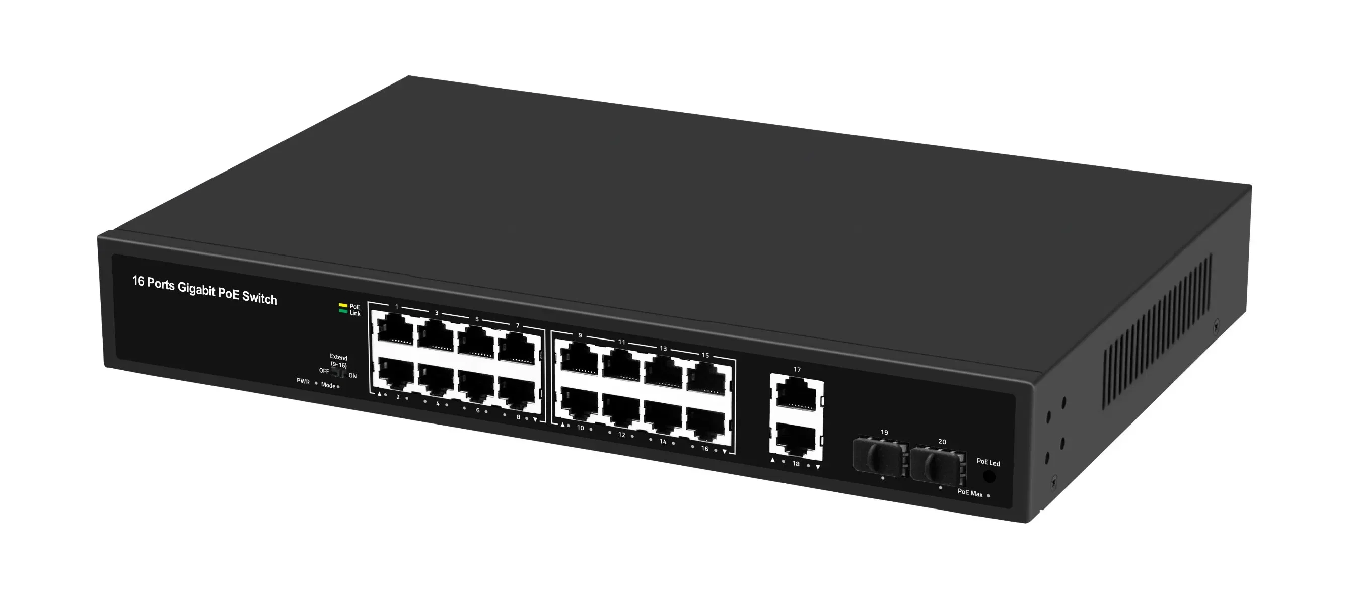 Коммутатор 16-port Gigabit PoE Easy Smart switch, 802.3af on ports 1-16, PoE budget 192 watts, desktop and rack-mountable