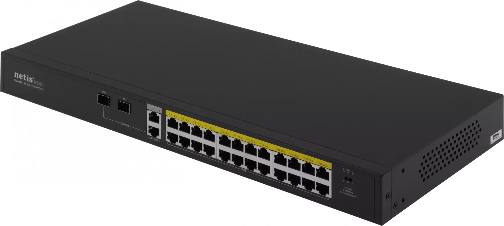 Коммутатор 24PORT 10/100M POE 4GE COMBO P124GH Netis