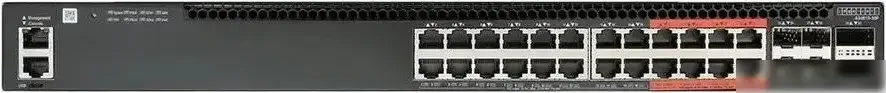 Коммутатор 4610-30P-O-AC-F Edge-corE AS4610-30P, 24-Port GE RJ45 port PoE+, last 8 ports Ultra-PoE, 960W PoE Bugdet, 4x10G SFP+, 2 port 20G QSFP+ for