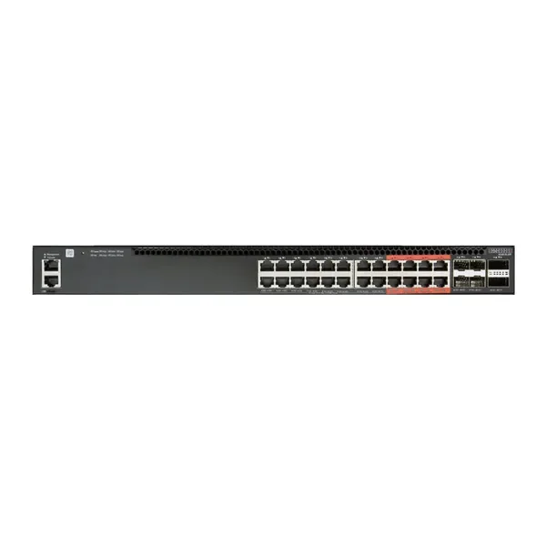 Коммутатор 4610-30P-O-AC-F Edge-corE AS4610-30P, 24-Port GE RJ45 port PoE+, last 8 ports Ultra-PoE, 960W PoE Bugdet, 4x10G SFP+, 2 port 20G QSFP+ for