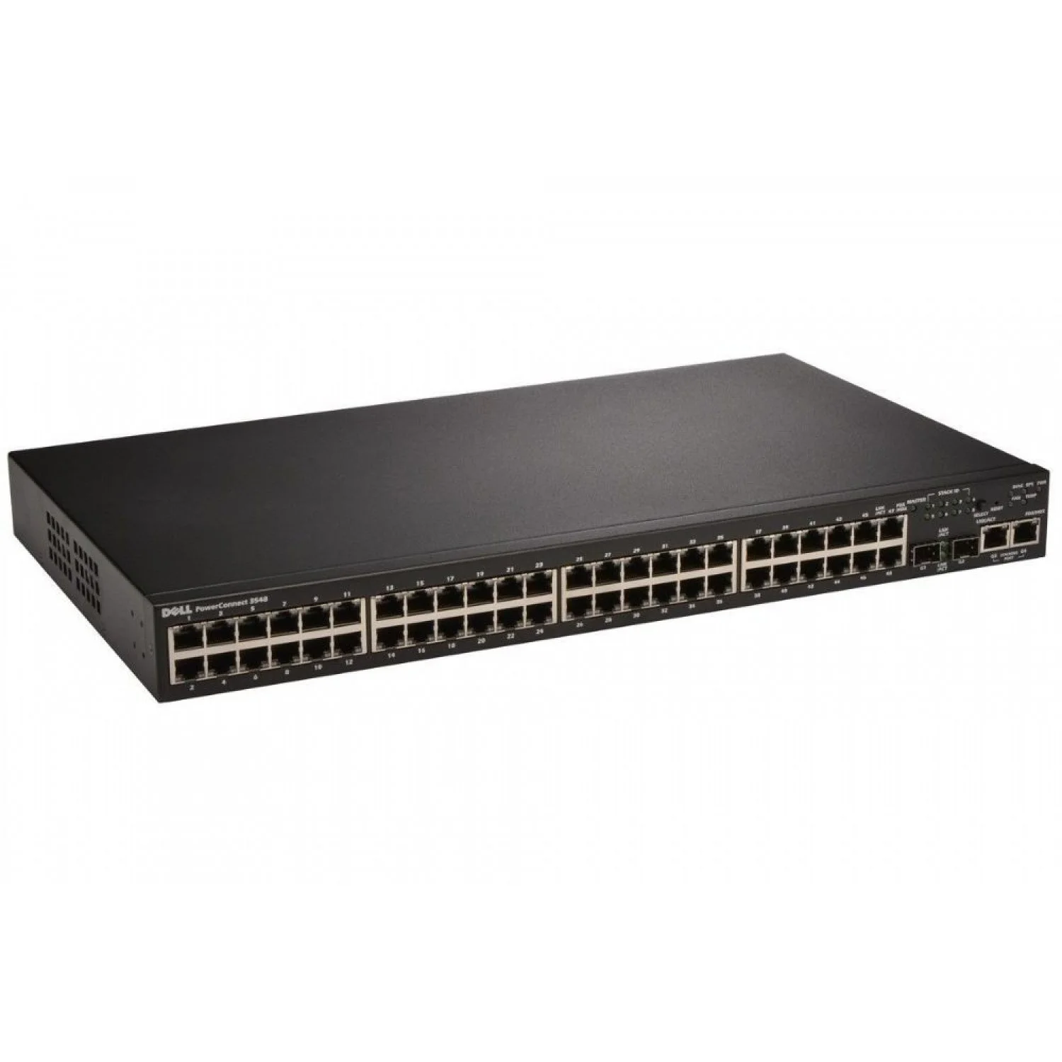 Коммутатор 48-port Gigabit PoE+ L2+ switch, 48 802.3af/at PoE+ ports, 4 Gb SFP slots, 1 RJ-45 + 1Micro-USB console ports, 348W PoE budget
