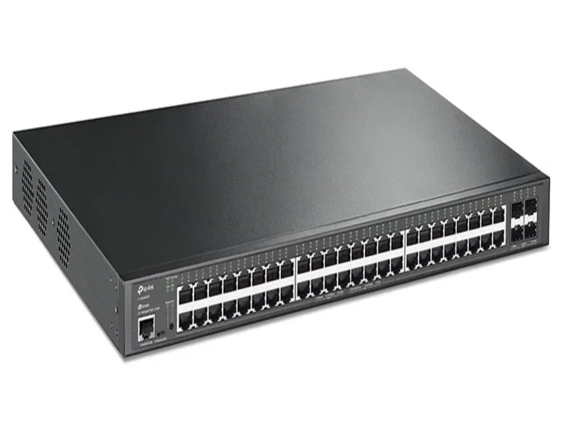 Коммутатор 48-port Gigabit PoE+ L2+ switch, 48 802.3af/at PoE+ ports, 4 Gb SFP slots, 1 RJ-45 + 1Micro-USB console ports, 348W PoE budget