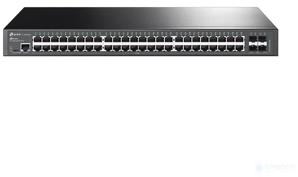 Коммутатор 48-портовый гигабитный управляемый уровня 2+ TP-Link TL-SG3452X JetStream с четырьмя слотами SFP+ 10 Гбит/с