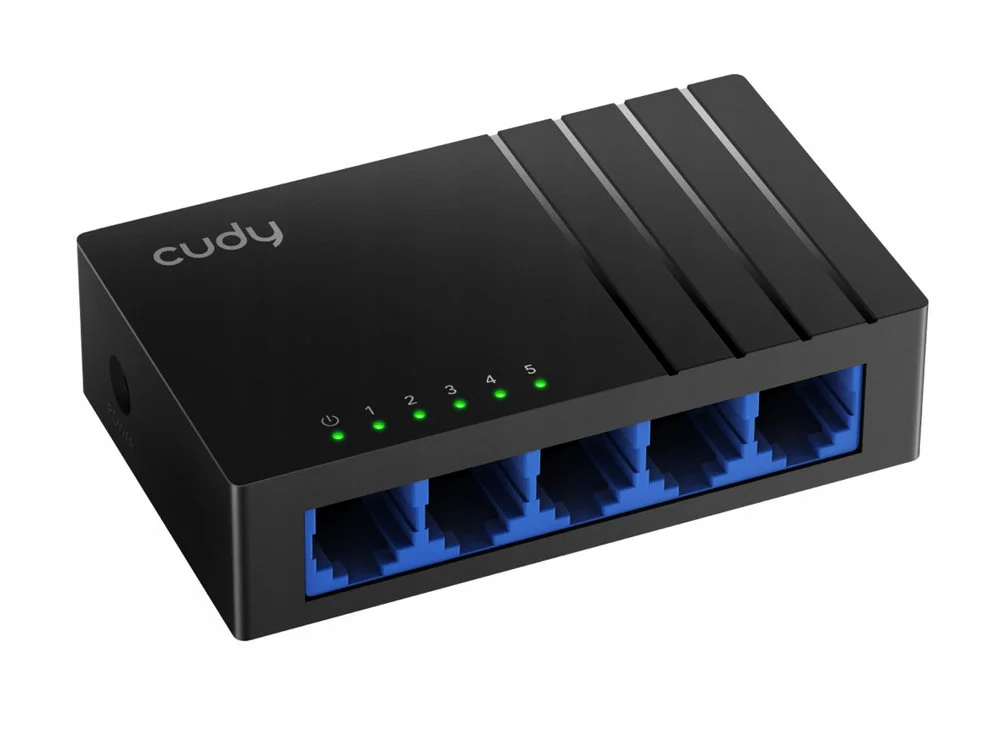 Коммутатор 5-Port Gigabit Desktop Switch, 5 10/100/1000M RJ45 Ports, Loop Detection, Desktop Plastic Case, Power Saving, Plug & Play, Wall-Mount, Powe