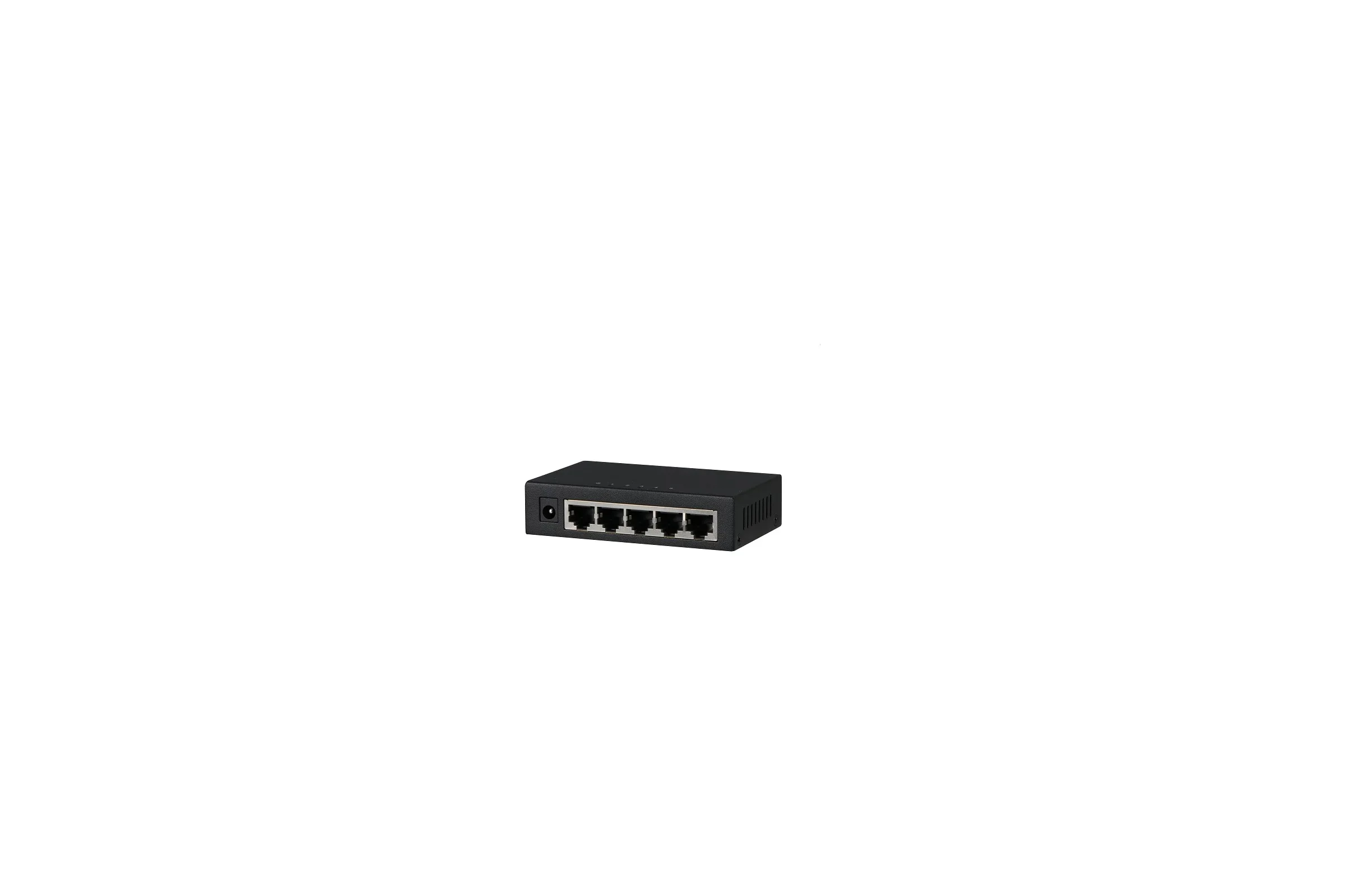 Коммутатор 5-в-1 Dahua DH-PFS3005-5ET/5 портовдо 100 Мбит.с/коммутация до 1 Gbит.с/неуправляемый/Plug & Play/черный (DH-PFS3005-5ET)