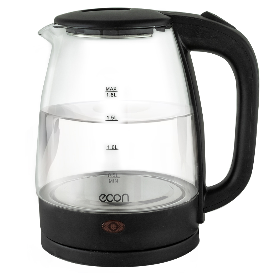 Эл,чайник ECON ECO-1825KE 1500Вт, 1,8л, стекло