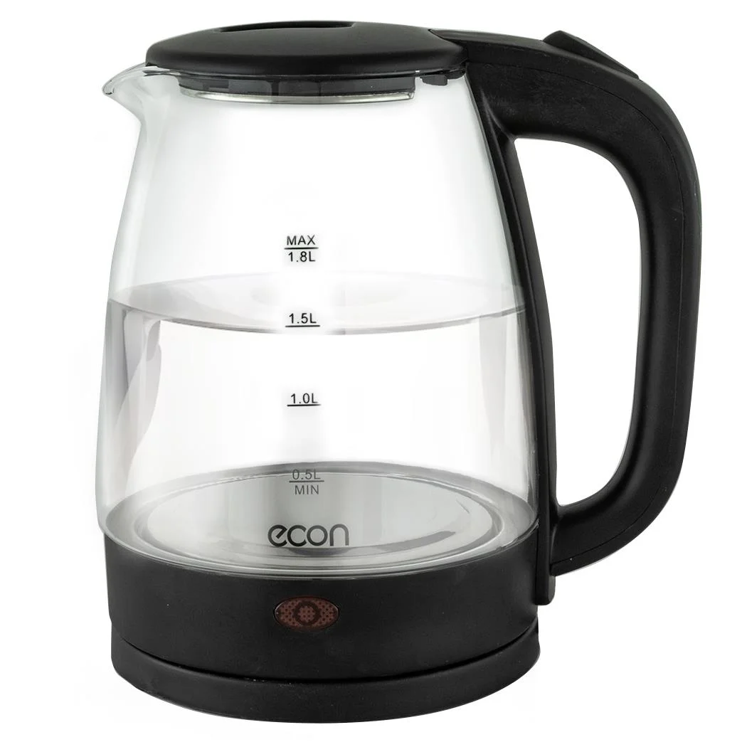 Эл,чайник ECON ECO-1825KE 1500Вт, 1,8л, стекло