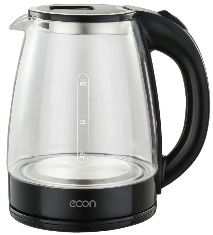 Эл,чайник econ ECO-1845KE (1500 Вт, 1,8 л, стекло)