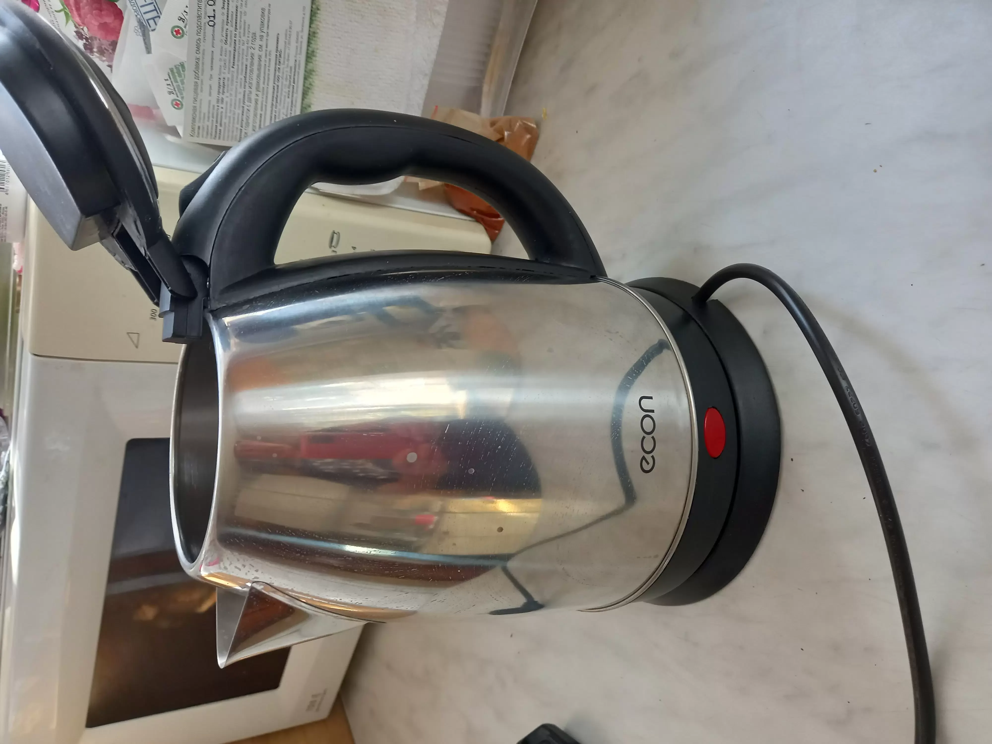 Эл,чайник ECON ECO-1869KE (1500 Вт, 1,8 л, металл) АКЦИЯ!!