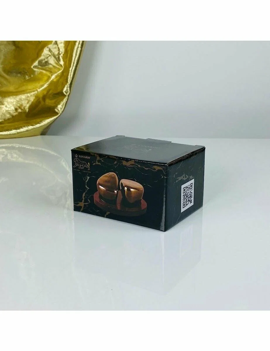 232-018 Набор солонок на подставке ВИНТАЖ в под.уп.(х48)Фарфор