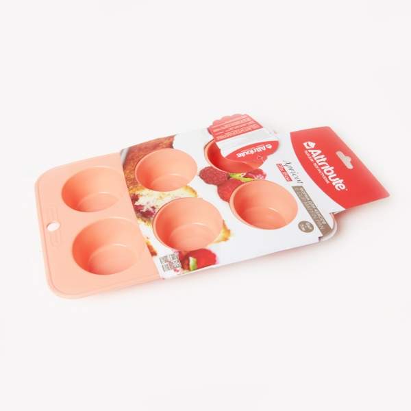 ATTRIBUTE APRICOT Форма для маффинов 6шт