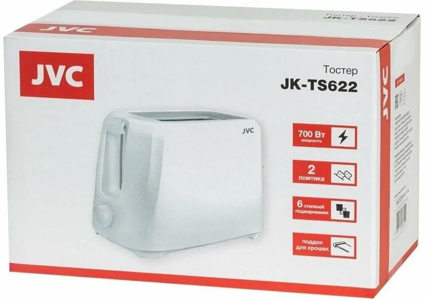 Тостер JVC JK-TS622 700Вт, 6 режимов