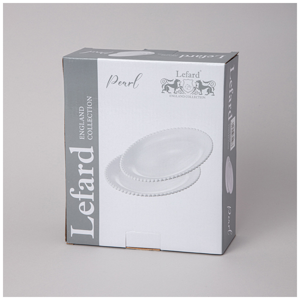 НАБОР ТАРЕЛОК ОВАЛЬНЫХ LEFARD "PEARL" 2 ШТ. 23*19,5*3 СМ (КОР=12НАБ.)