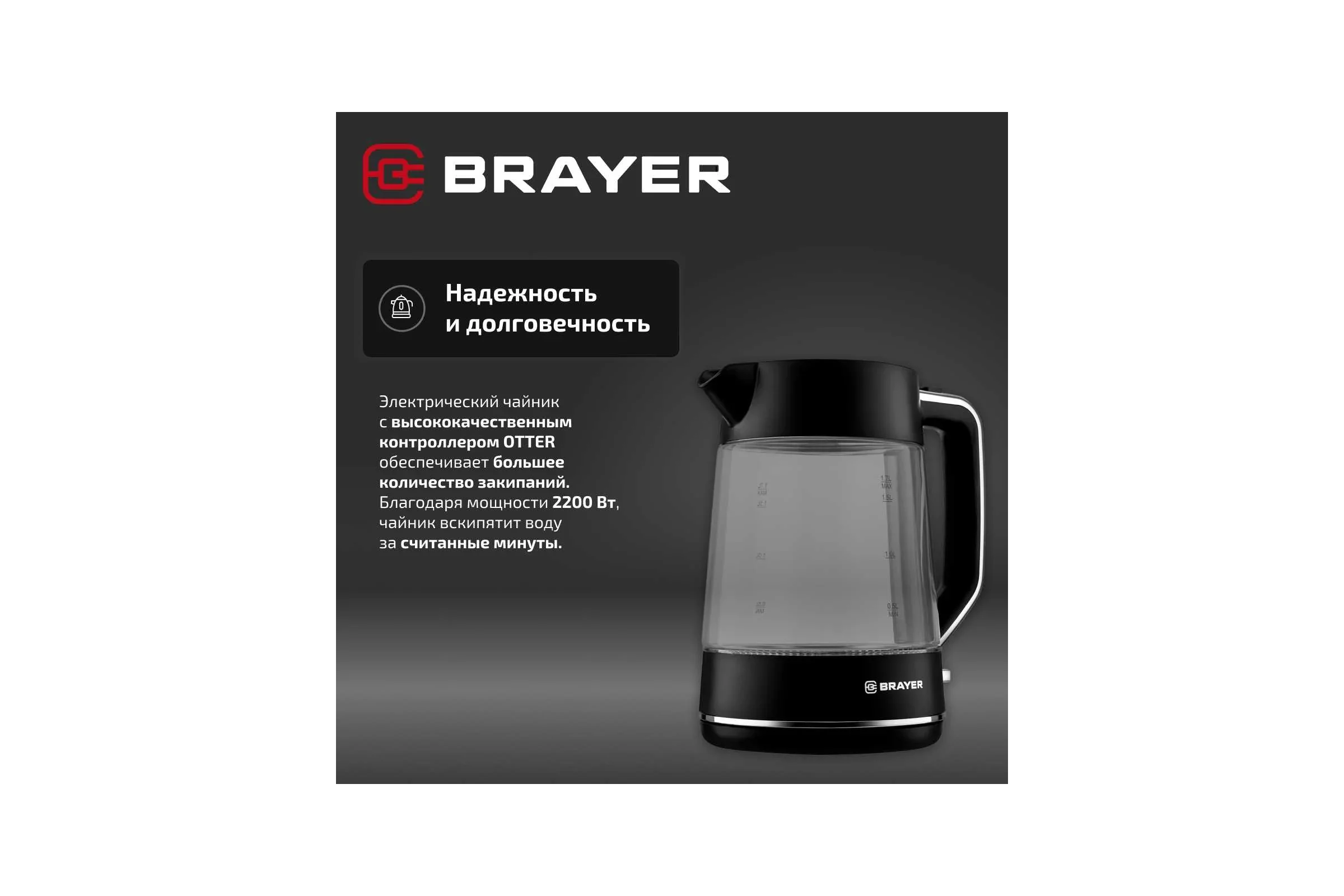 Чайник электрический Brayer 6102BR