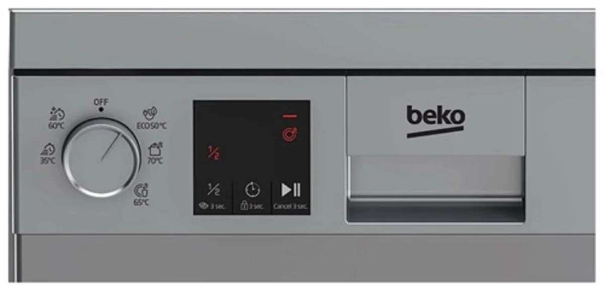 Посудомоечная машина BEKO 45CM DVS050R02S 85x44.8x60 см. 10 комплектов, механическое управление