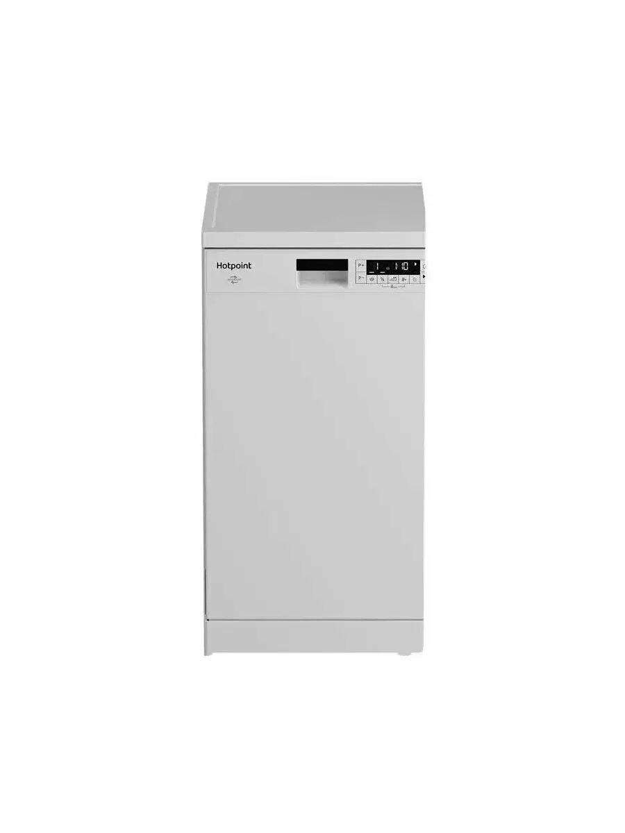 Посудомоечная машина Hotpoint HFS 1C57 белый (узкая) 10 комплектов дисплей 85 см x 44.8 см x 60 см