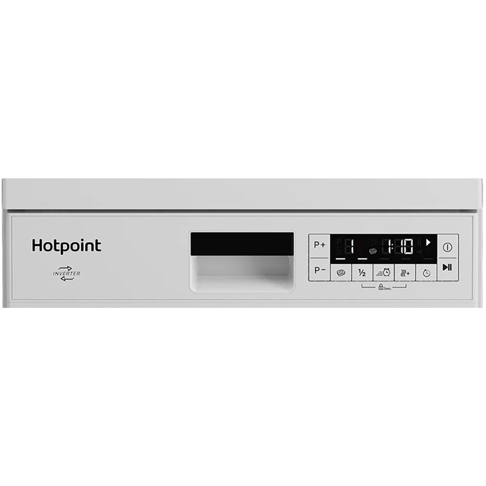 Посудомоечная машина Hotpoint HFS 1C57 белый (узкая) 10 комплектов дисплей 85 см x 44.8 см x 60 см