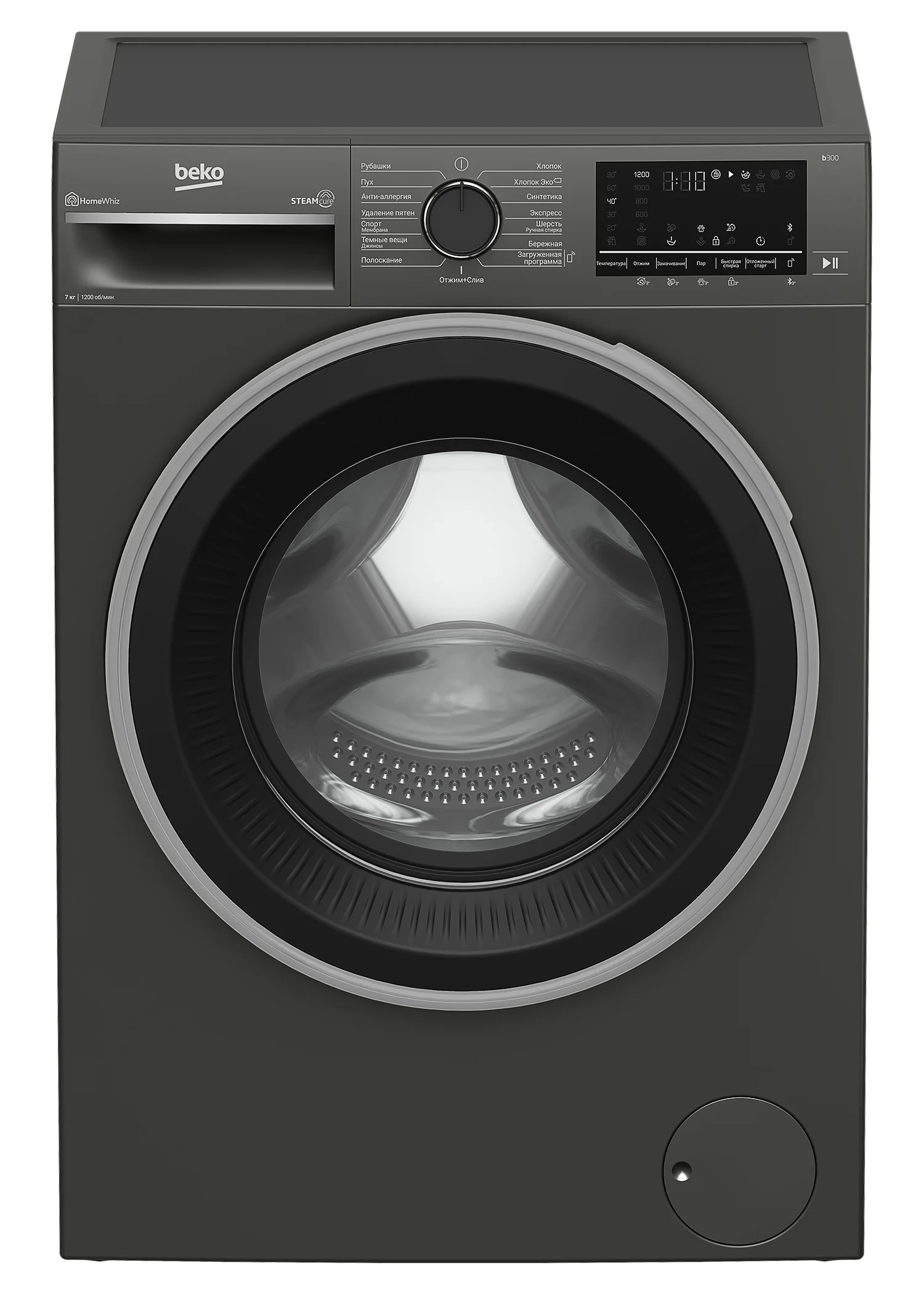 Стиральная машина Beko B3WFR572AB 7 кг 1200 об/мин (84,5см/60см/49,6см) Дисплей Инвертор ProSmart