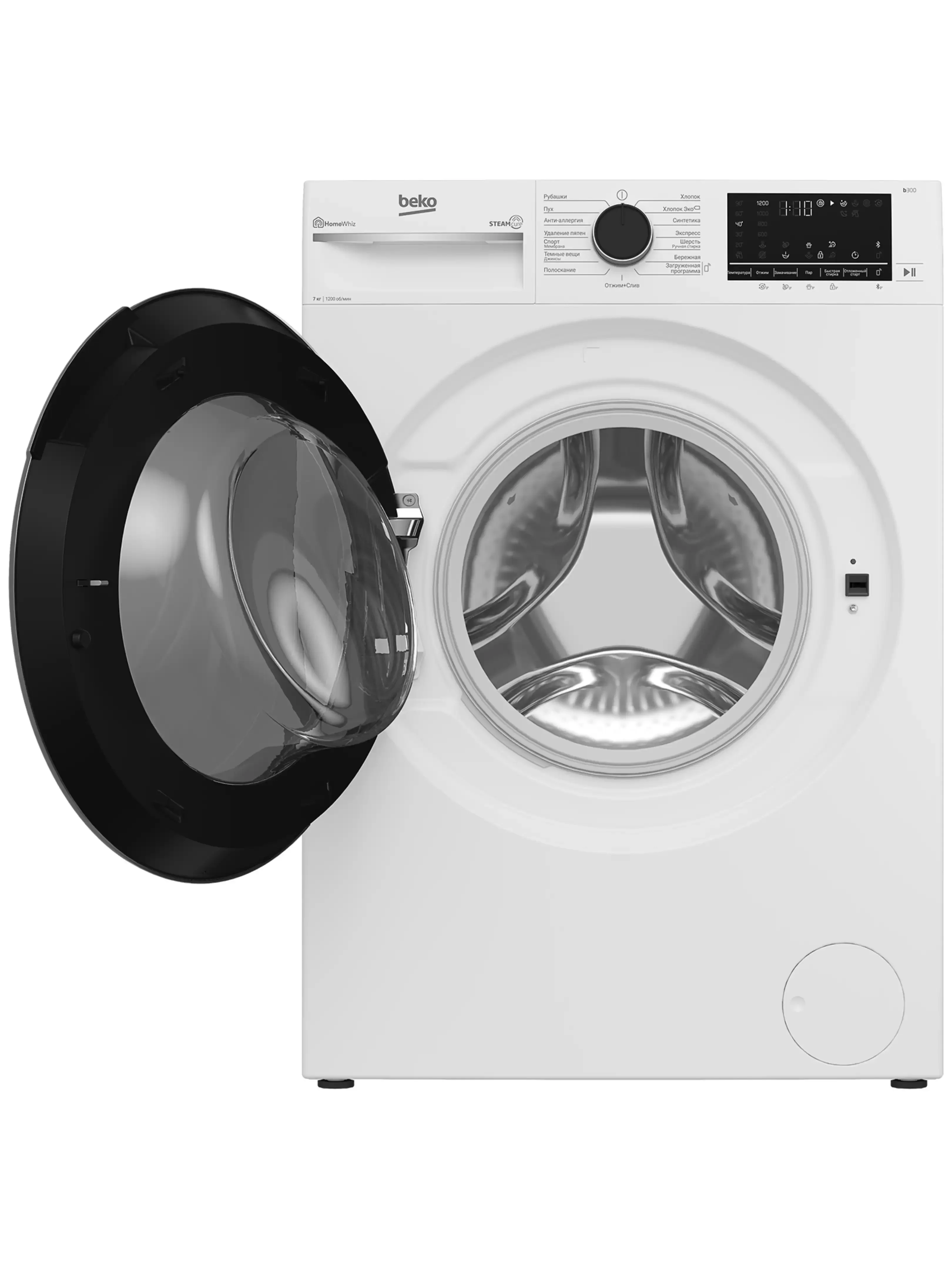 Стиральная машина Beko B3WFR572WB 7 кг 1200 об/мин (84,5см/60см/49,6см) Дисплей Инвертор