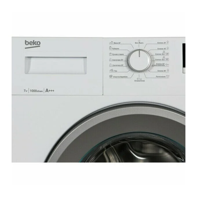 Стиральная машина BEKO RGE78511XSW 7321030003 Белый (84см/60см/45см) 7 кг, 1000 об/мин
