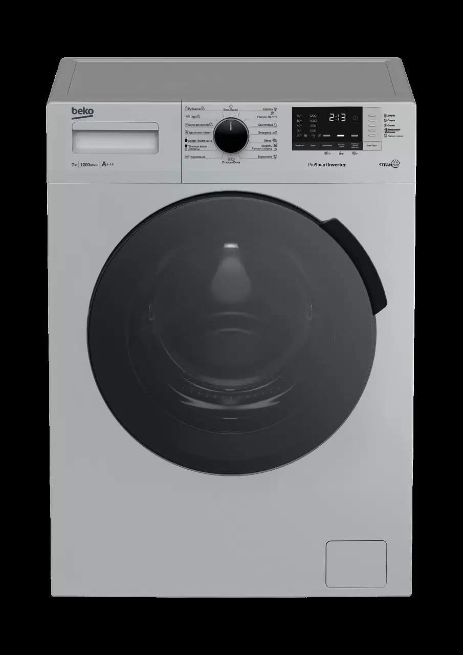 Стиральная машина BEKO RSPE78612S сереб.(84см/60см/45см) 7кг,1200 об/мин Инвертер