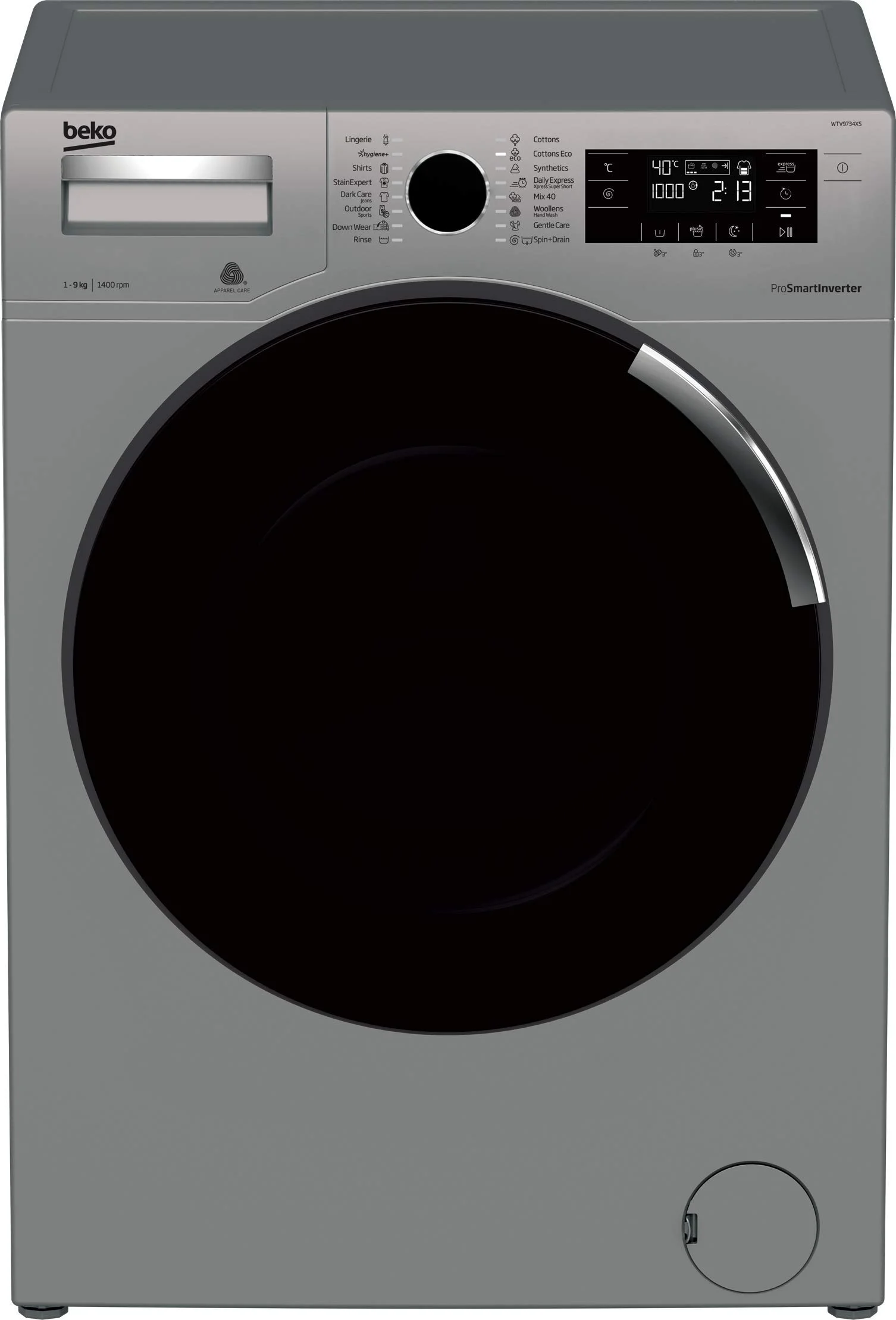 Стиральная машина BEKO RSPE78612S сереб.(84см/60см/45см) 7кг,1200 об/мин Инвертер