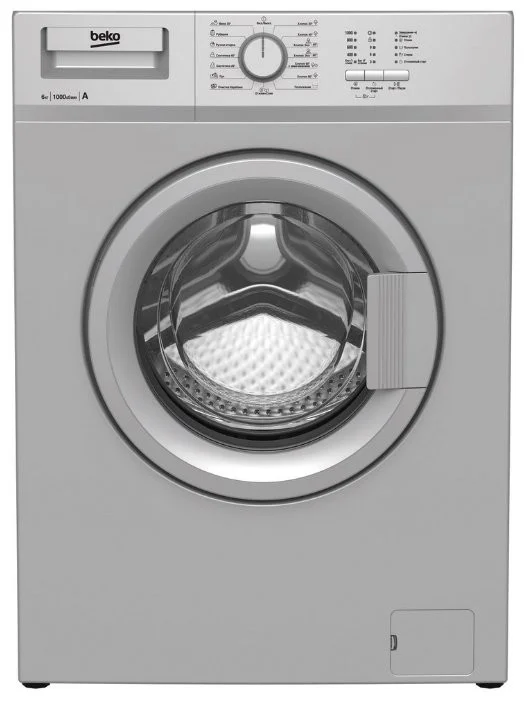 Стиральная машина Beko WRE 65P1 BSS 6 кг, 1000 об/мин, 60х42х84 см