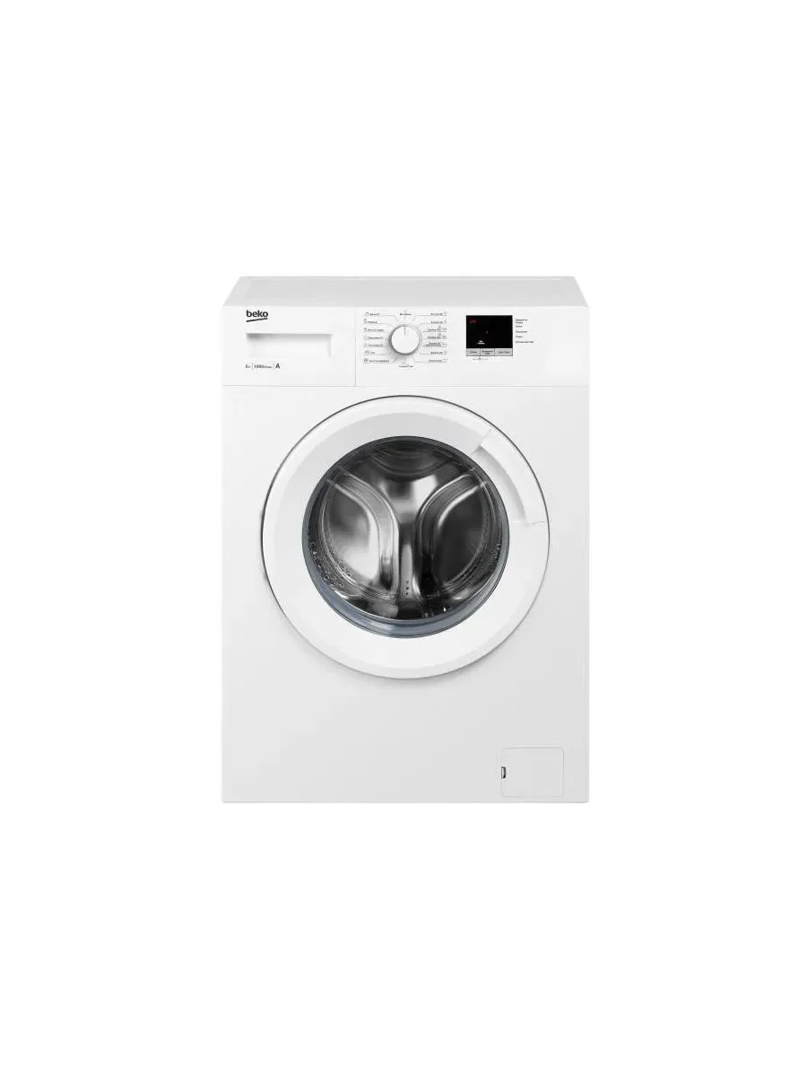 Стиральная машина Beko WRE6511ZWW дисплей 6кг белый 1000  об./мин. 60x41x85 см. 9ч. отлож