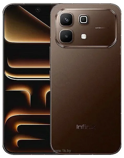 Смартфон Infinix X6879 Note 60 256Gb 8Gb титан моноблок 3G 4G 6.78" 1080x2436 Android 15 50Mpix 802.11 a/b/g/n/ac NFC GPS GSM900/1800 GSM1900 Protect