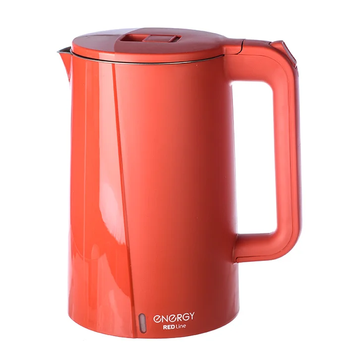 Эл,чайник ENERGY E-208 (1,7 л) 2200 Вт красный, двойной корпус