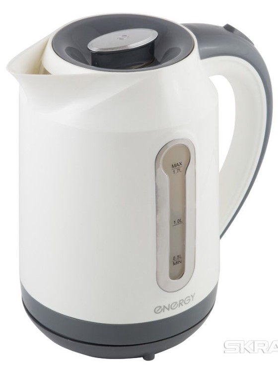 Эл,чайник ENERGY E-210 (1,7 л, диск) белый