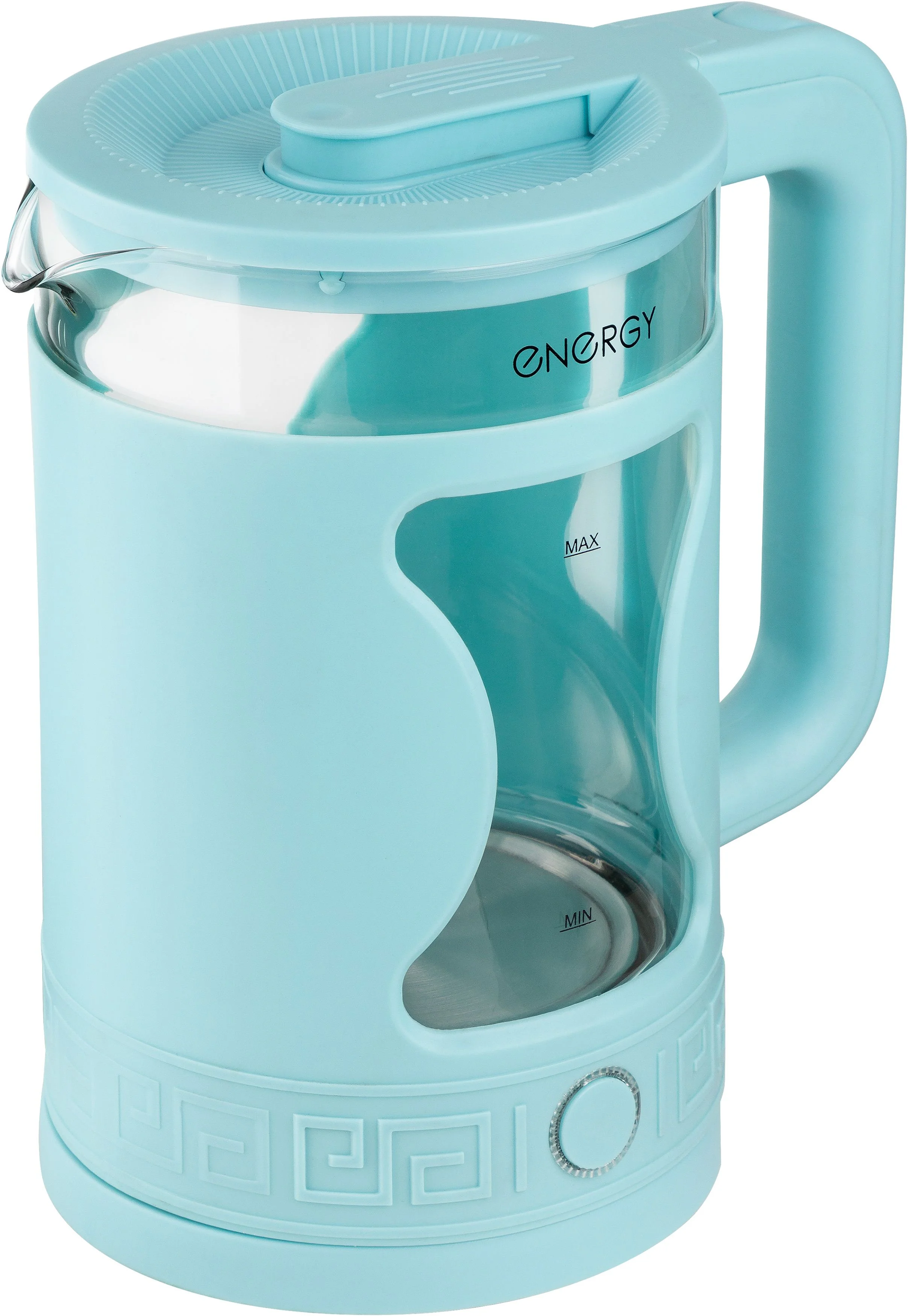 Эл,чайник ENERGY E-257 (1.5л) 1500Вт стекло, голубой