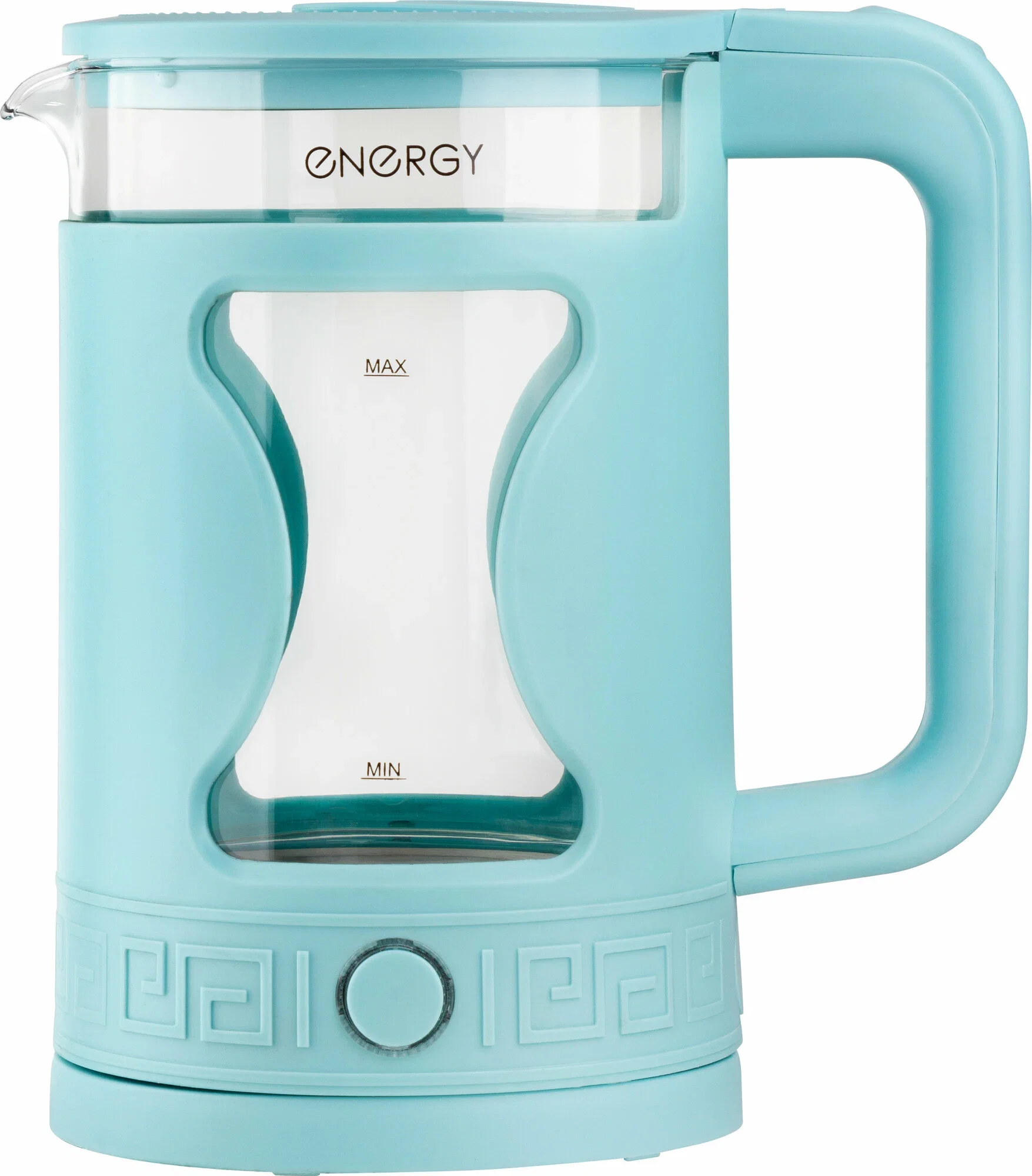 Эл,чайник ENERGY E-257 (1.5л) 1500Вт стекло, голубой
