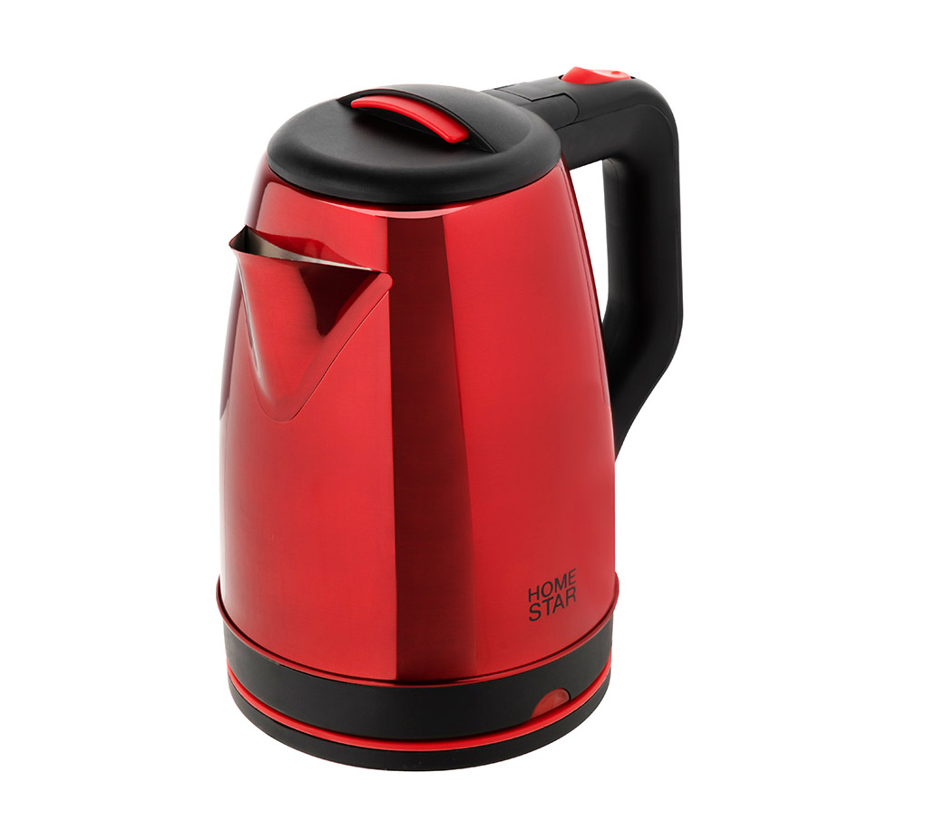 Эл,чайник Homestar HS-1003 (1,8 л) стальной, красный
