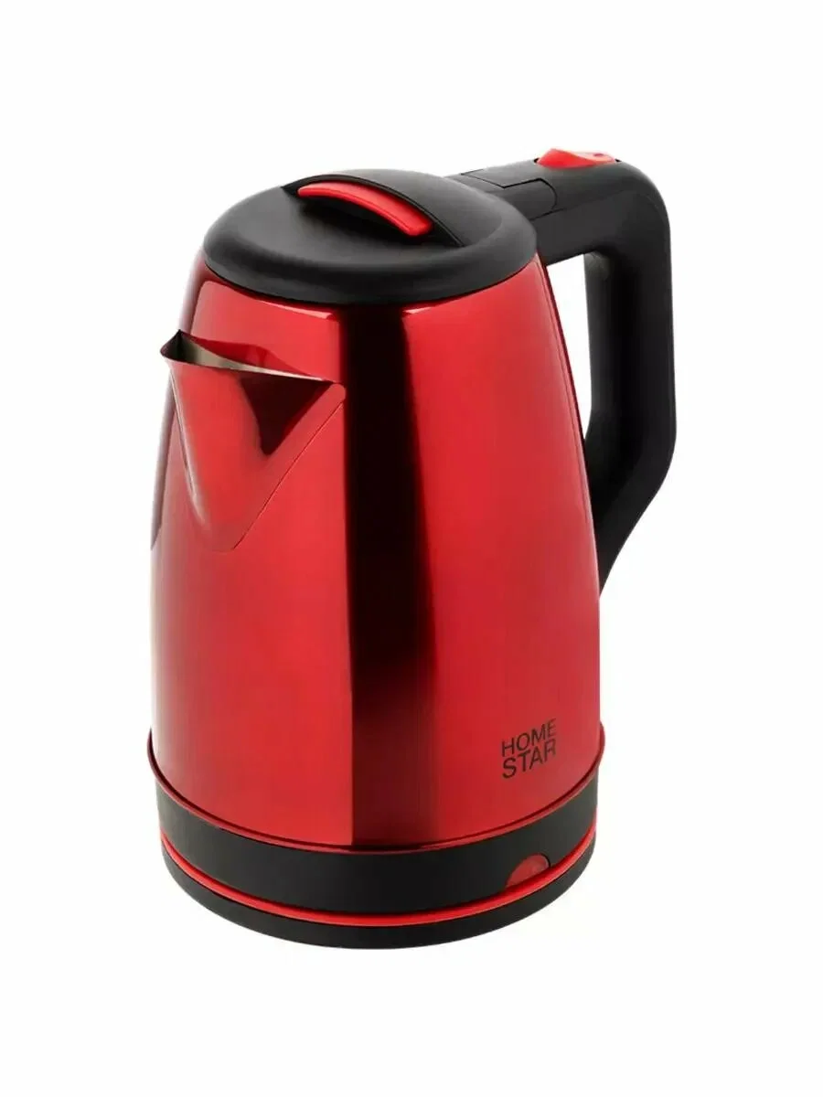Эл,чайник Homestar HS-1003 (1,8 л) стальной, красный