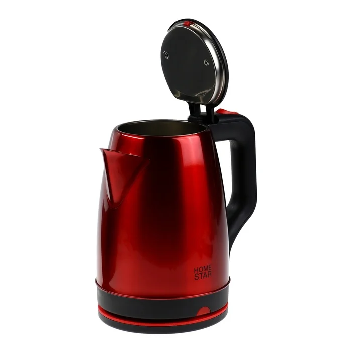 Эл,чайник Homestar HS-1003 (1,8 л) стальной, красный