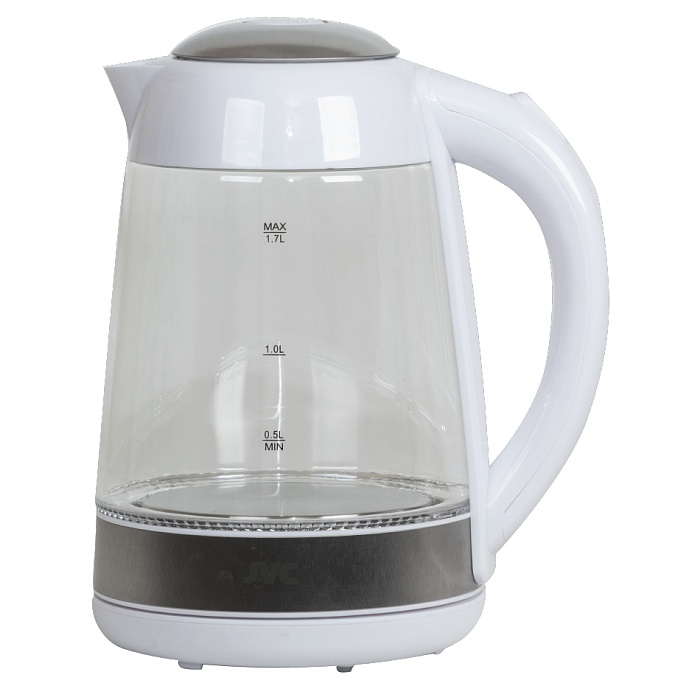 Эл,чайник JVC JK-KE1705 white 1,7л, 2200 Вт (стекло) Подсветка. Фильтр. СУПЕРПРОМО!!!