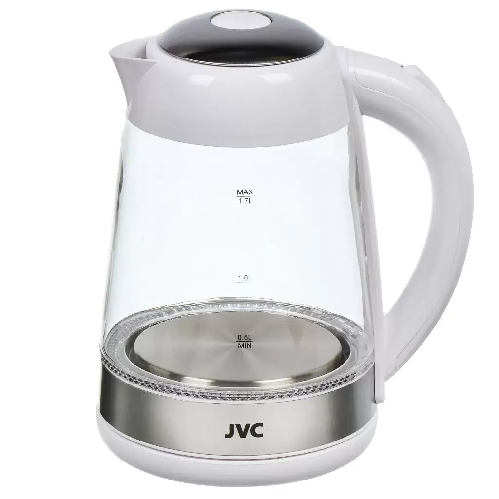 Эл,чайник JVC JK-KE1705 white  1,7л, 2200 Вт (стекло) Подсветка. Фильтр. СУПЕРПРОМО!!!