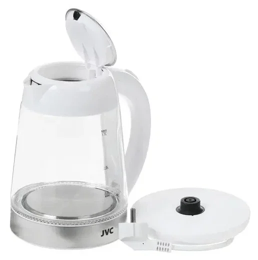 Эл,чайник JVC JK-KE1705 white  1,7л, 2200 Вт (стекло) Подсветка. Фильтр. СУПЕРПРОМО!!!