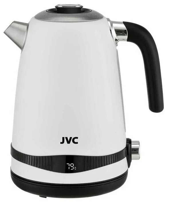 Эл,чайник JVC JK-KE1730 белый, 1,7 л, 2200 Вт (металл)