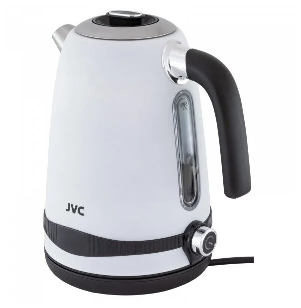 Эл,чайник JVC JK-KE1730 белый, 1,7 л, 2200 Вт (металл)