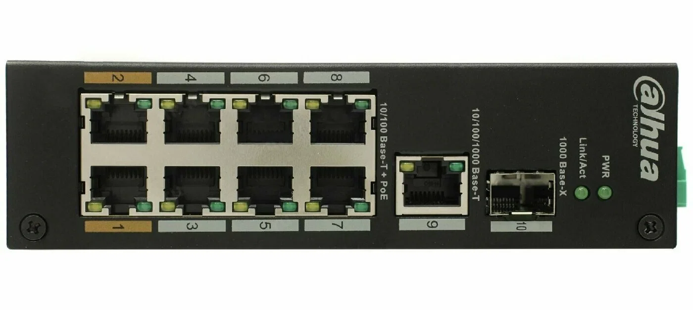 Коммутатор Dahua DH-PFS3110-8ET-96 неуправляемый